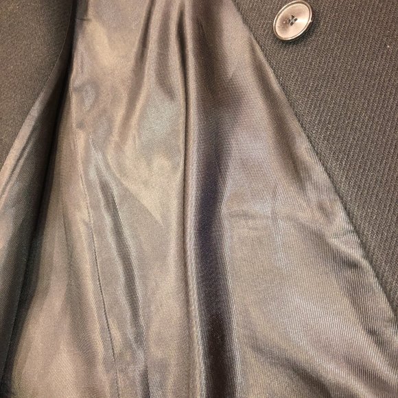 Zara Long Black Coat - Men's style coat - Picture 7 of 12